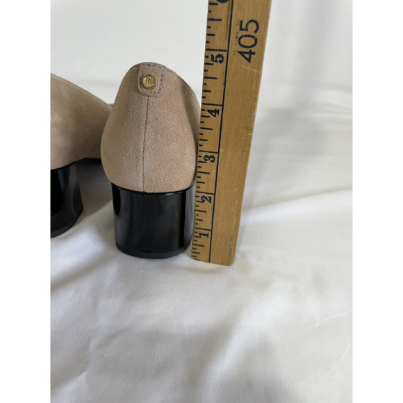 Cole Haan Women's Sz 9B Cap Toe Tan Suede Pumps Mid 2 Inch Heels Grand Shoes - Picture 7 of 11